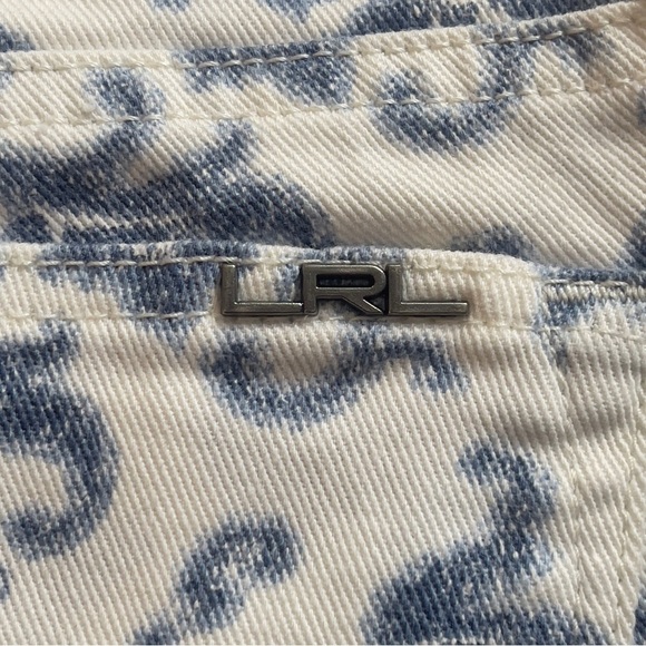 LRL Lauren Ralph Lauren Floral Petite Jeans 6P - Picture 7 of 8